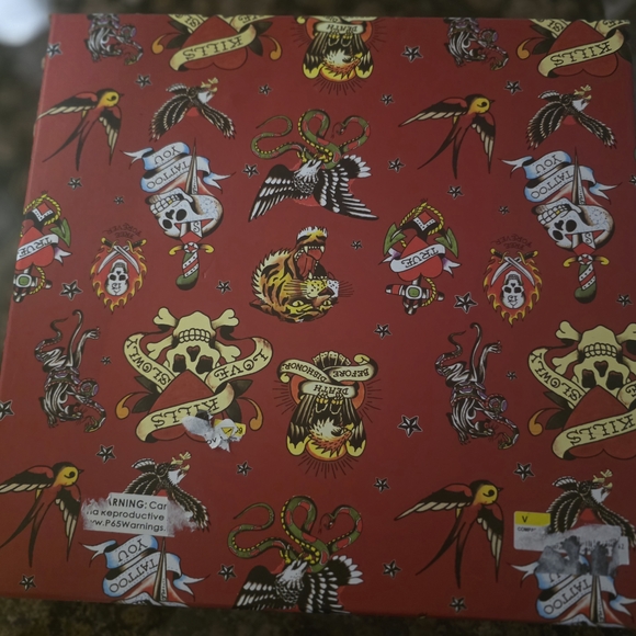 Ed Hardy Black Baguette with Colorful Tattoo Design - Picture 2 of 2